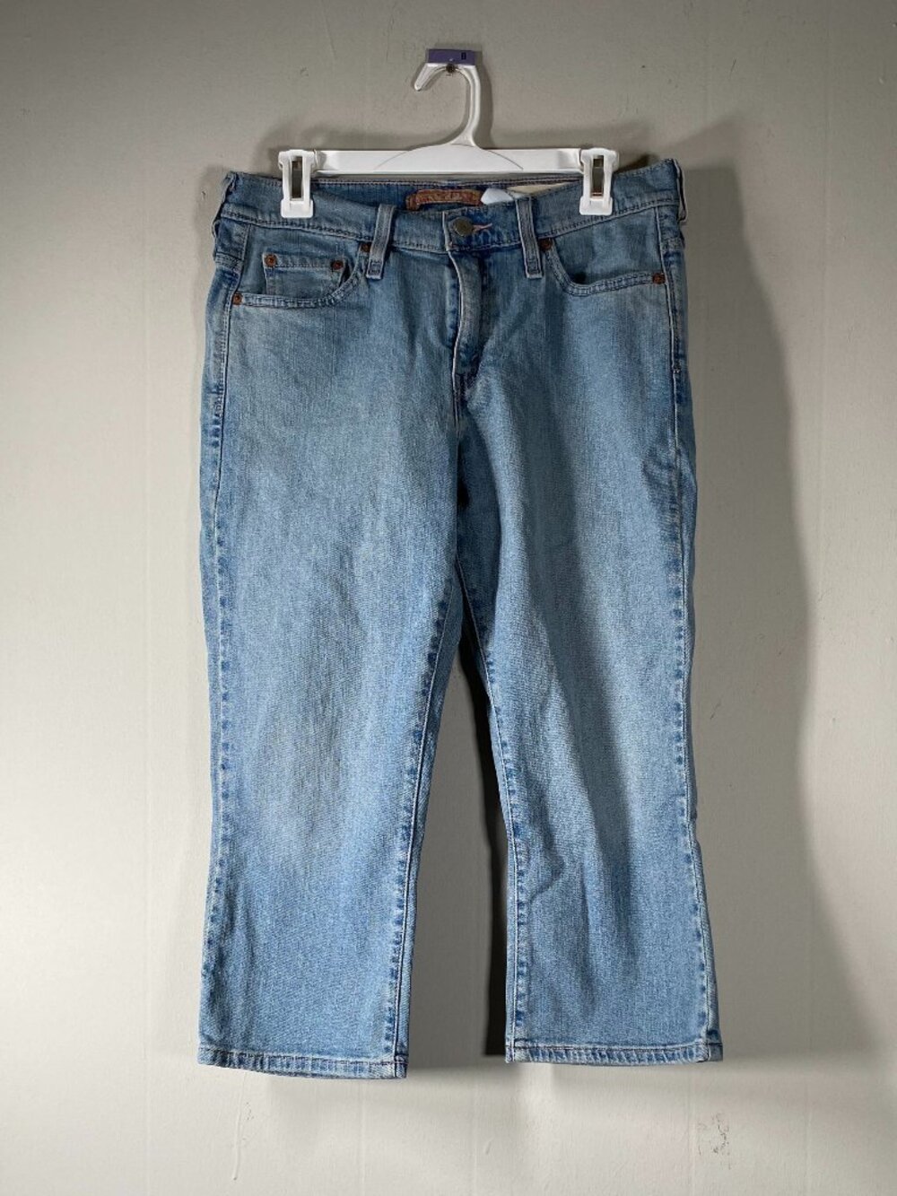 Levi's 515 Capri Denim Jeans Women's 10 Mid Rise Blue Casual Pants